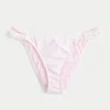 Figi bikini z podwójnymi ramiączkami i wykończeniem w stylu szydełkowym
