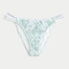 Figi bikini z podwójnymi ramiączkami i wykończeniem w stylu szydełkowym