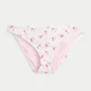 Figi bikini z prążkowanym materiałem i niskim stanem