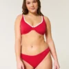 Figi bikini z prążkowanym wykończeniem