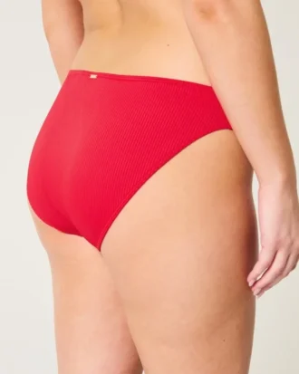 Figi bikini z prążkowanym wykończeniem