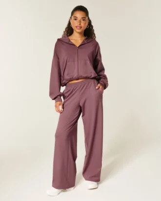 Gilly Hicks Active Recharge Baggy Pants z sercem na końcu nogawek