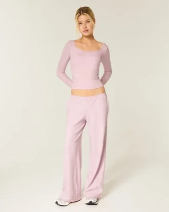 Gilly Hicks Active Recharge Baggy Pants z sercem na końcu nogawek