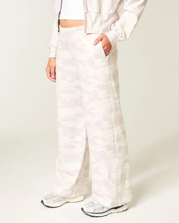 Gilly Hicks Active Recharge Baggy Pants z sercem na końcu nogawek Gilly Hicks Active Recharge Baggy Pants z sercem na końcu nogawek