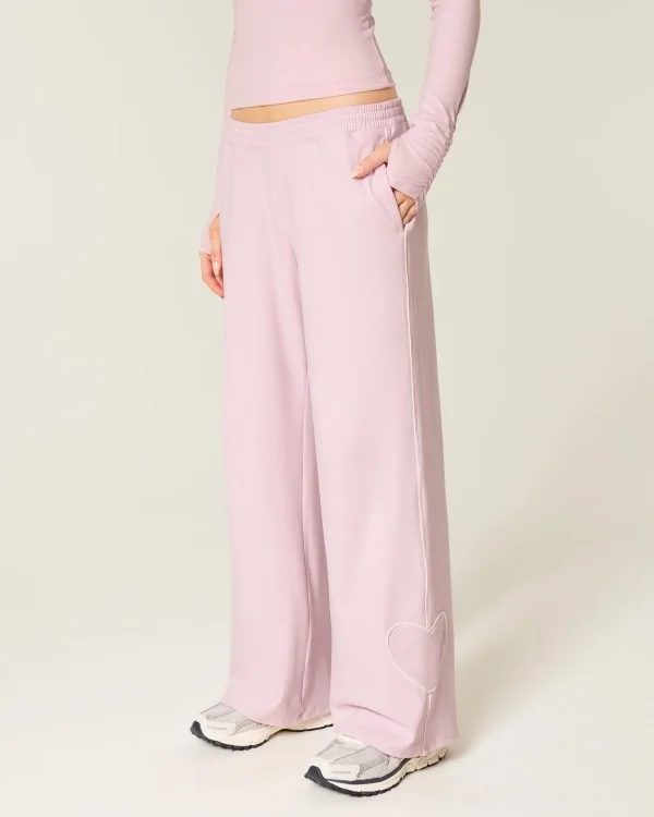 Gilly Hicks Active Recharge Baggy Pants z sercem na końcu nogawek Gilly Hicks Active Recharge Baggy Pants z sercem na końcu nogawek