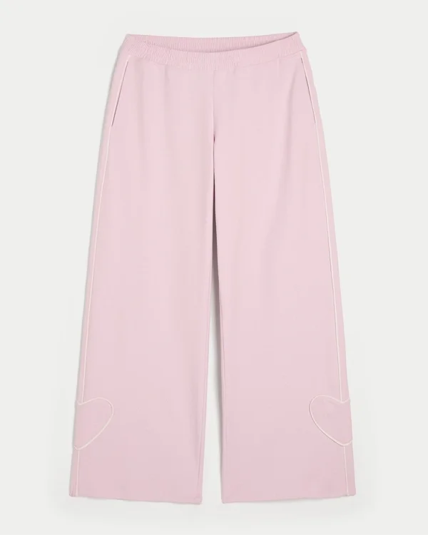 Gilly Hicks Active Recharge Baggy Pants z sercem na końcu nogawek Gilly Hicks Active Recharge Baggy Pants z sercem na końcu nogawek