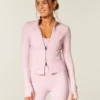 Gilly Hicks Active Recharge Bow Double Zip Jacket Gilly Hicks Active Recharge Bow Double Zip Jacket