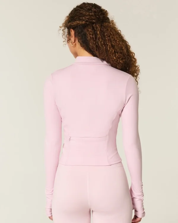 Gilly Hicks Active Recharge Bow Double Zip Jacket Gilly Hicks Active Recharge Bow Double Zip Jacket