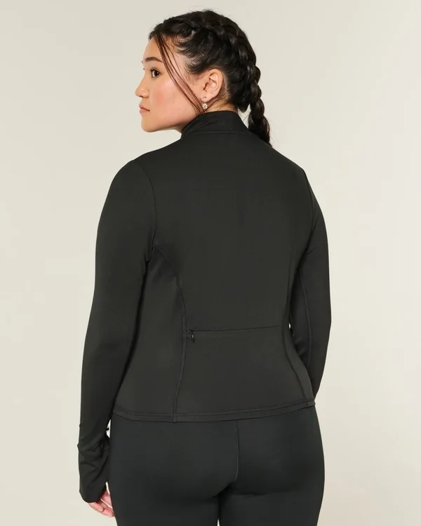 Gilly Hicks Active Recharge Bow Double Zip Jacket Gilly Hicks Active Recharge Bow Double Zip Jacket