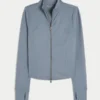 Gilly Hicks Active Recharge Bow Double Zip Jacket Gilly Hicks Active Recharge Bow Double Zip Jacket