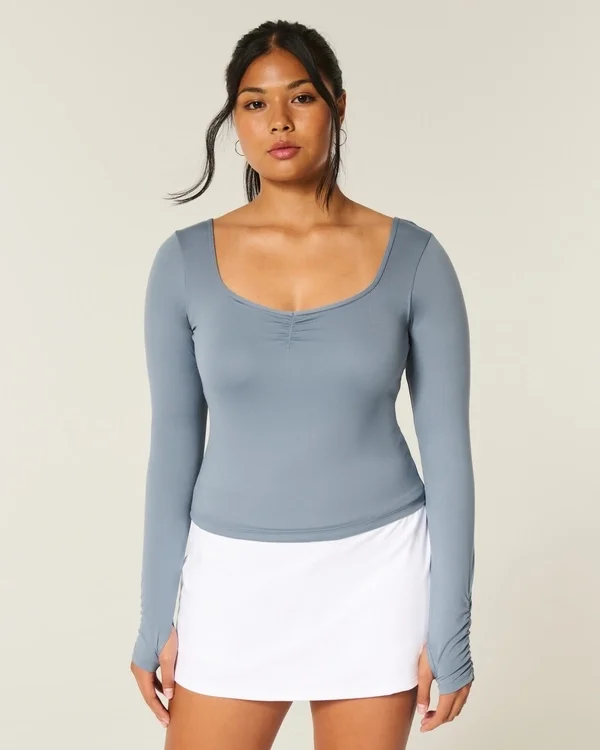Gilly Hicks Active Recharge Cinch Sweetheart Top Gilly Hicks Active Recharge Cinch Sweetheart Top