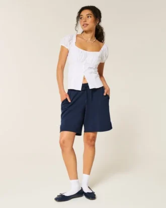 Gilly Hicks Active Spodenki z kokardką z boku