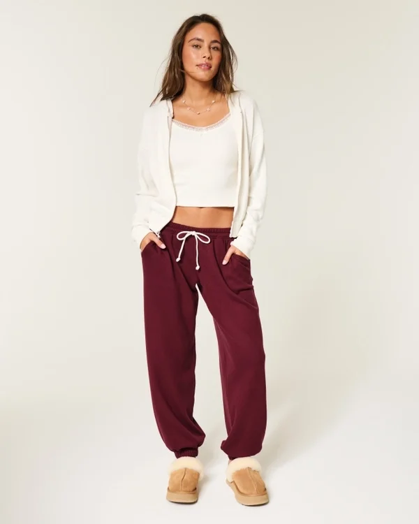Gilly Hicks Always Cozy Waffle Baggy Joggers Gilly Hicks Always Cozy Waffle Baggy Joggers