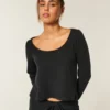 Gilly Hicks Always Cozy Waffle Long-Sleeve Scoop Top Gilly Hicks Always Cozy Waffle Long-Sleeve Scoop Top