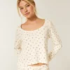 Gilly Hicks Always Cozy Waffle Long-Sleeve Scoop Top Gilly Hicks Always Cozy Waffle Long-Sleeve Scoop Top