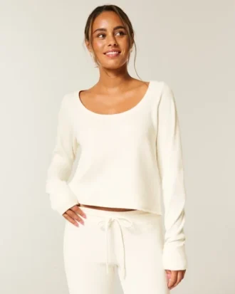 Gilly Hicks Always Cozy Waffle Long-Sleeve Scoop Top Gilly Hicks Always Cozy Waffle Long-Sleeve Scoop Top