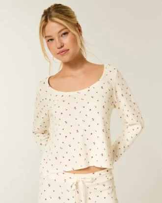Gilly Hicks Always Cozy Waffle Long-Sleeve Scoop Top Gilly Hicks Always Cozy Waffle Long-Sleeve Scoop Top
