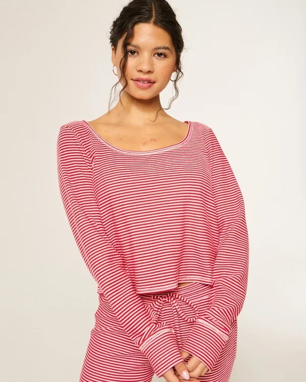 Gilly Hicks Always Cozy Waffle Long-Sleeve Scoop Top Gilly Hicks Always Cozy Waffle Long-Sleeve Scoop Top