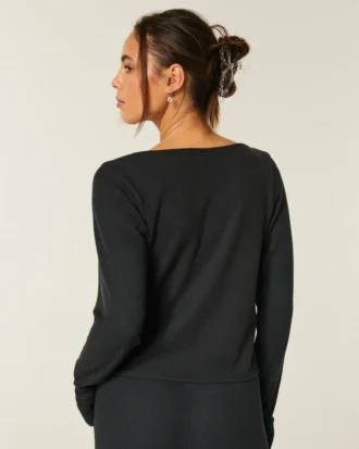 Gilly Hicks Always Cozy Waffle Long-Sleeve Scoop Top Gilly Hicks Always Cozy Waffle Long-Sleeve Scoop Top