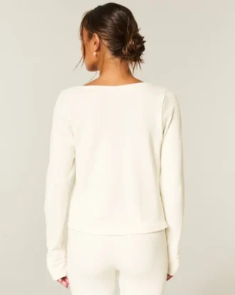 Gilly Hicks Always Cozy Waffle Long-Sleeve Scoop Top Gilly Hicks Always Cozy Waffle Long-Sleeve Scoop Top