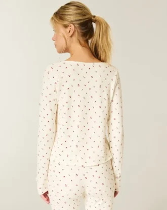 Gilly Hicks Always Cozy Waffle Long-Sleeve Scoop Top Gilly Hicks Always Cozy Waffle Long-Sleeve Scoop Top