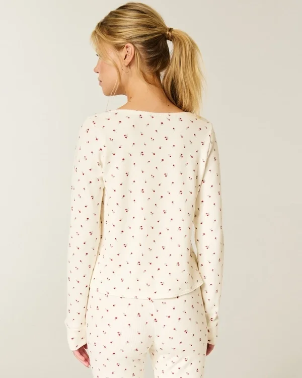 Gilly Hicks Always Cozy Waffle Long-Sleeve Scoop Top Gilly Hicks Always Cozy Waffle Long-Sleeve Scoop Top