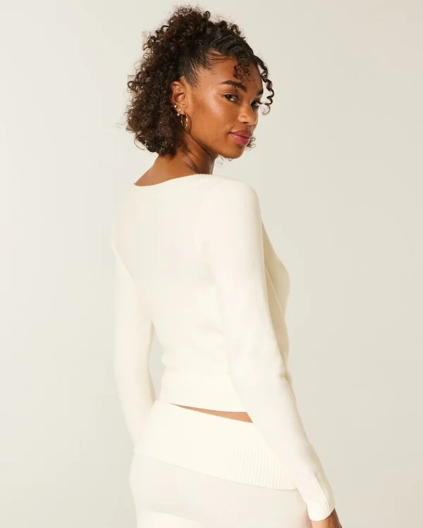 Gilly Hicks Sweter z dzianiny, wielofunkcyjny top kopertowy Gilly Hicks Sweter z dzianiny, wielofunkcyjny top kopertowy