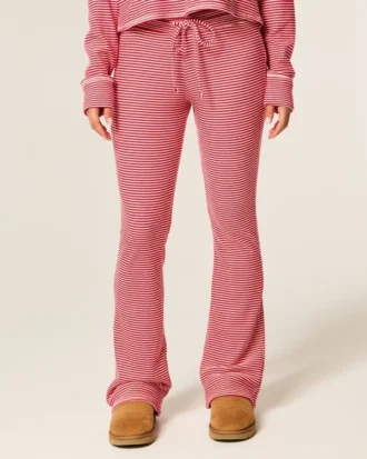 Gilly Hicks Wygodne spodnie bootcut z materiału typu wafel