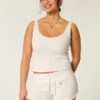 Gilly Hicks Wygodne szorty mini z tkaniny waflowej Gilly Hicks Wygodne szorty mini z tkaniny waflowej