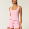 Gilly Hicks Wygodne szorty mini z tkaniny waflowej Gilly Hicks Wygodne szorty mini z tkaniny waflowej