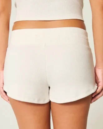 Gilly Hicks Wygodne szorty mini z tkaniny waflowej