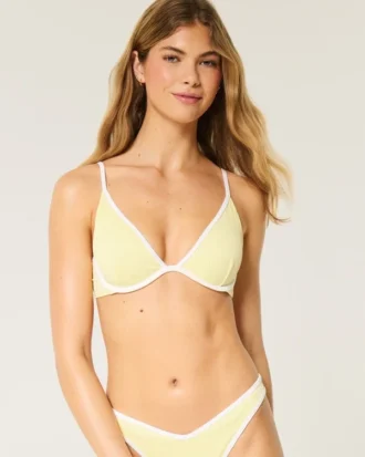 Gorsetowy stanik bikini z fiszbinami