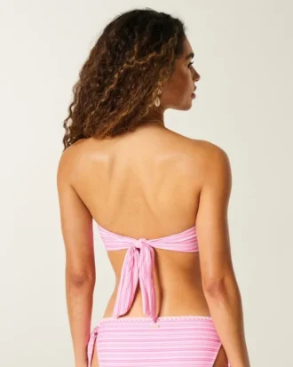 Góra bikini typu bandeau z pierścieniem