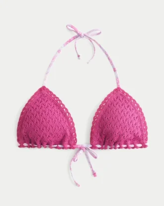 Górka bikini w stylu szydełkowym