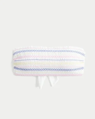 Groszkowa górna część bikini typu bandeau