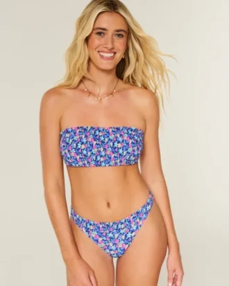 Groszkowa górna część bikini typu bandeau