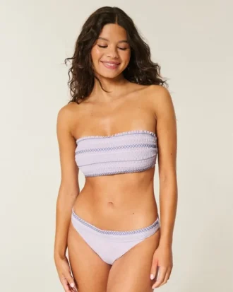 Groszkowa górna część bikini typu bandeau