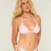 Groszkowy stanik bikini w stylu szydełkowym Groszkowy stanik bikini w stylu szydełkowym