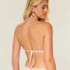 Groszkowy stanik bikini w stylu szydełkowym Groszkowy stanik bikini w stylu szydełkowym