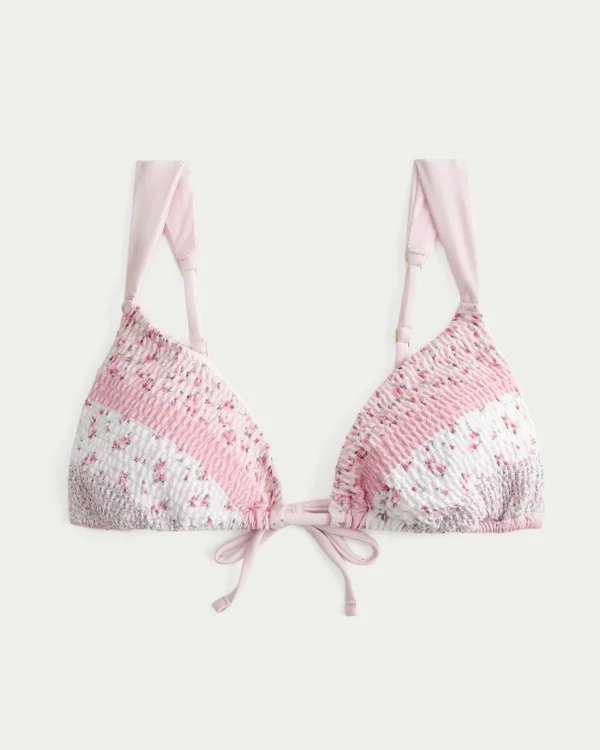 Guzikowy top bikini z trójkątnymi ramiączkami Guzikowy top bikini z trójkątnymi ramiączkami