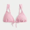 Guzikowy top bikini z trójkątnymi ramiączkami Guzikowy top bikini z trójkątnymi ramiączkami