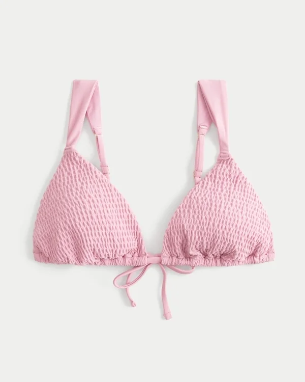 Guzikowy top bikini z trójkątnymi ramiączkami Guzikowy top bikini z trójkątnymi ramiączkami