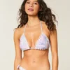 Haczykowana trójkątna górna część bikini