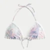 Haczykowana trójkątna górna część bikini