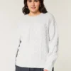 Hollister Comfy Cloud Sweter z dzianiny warkoczowej