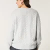 Hollister Comfy Cloud Sweter z dzianiny warkoczowej