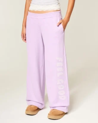 Hollister Feel Good Graphic Baggy Sweatpants