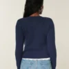 Hollister Wygodny kardigan z kieszeniami w kształcie łuku Hollister Wygodny kardigan z kieszeniami w kształcie łuku