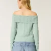 Hollister Wygodny sweter z odkrytymi ramionami i ściegiem chmurkowym Hollister Wygodny sweter z odkrytymi ramionami i ściegiem chmurkowym