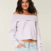 Hollister Wygodny sweter z odkrytymi ramionami i zakładką Hollister Wygodny sweter z odkrytymi ramionami i zakładką
